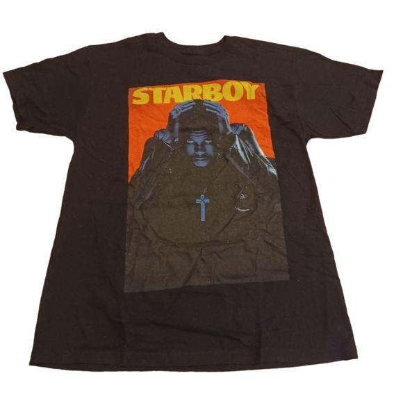 Tops - The Weeknd Starboy Album Cover XO Concert Tee Women Size M